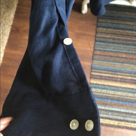 linen blend long sleeve shirt - Picture 2 of 3